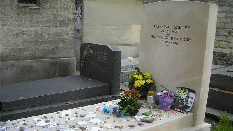 Simone de Beauvoir ve Sartre Mezarı